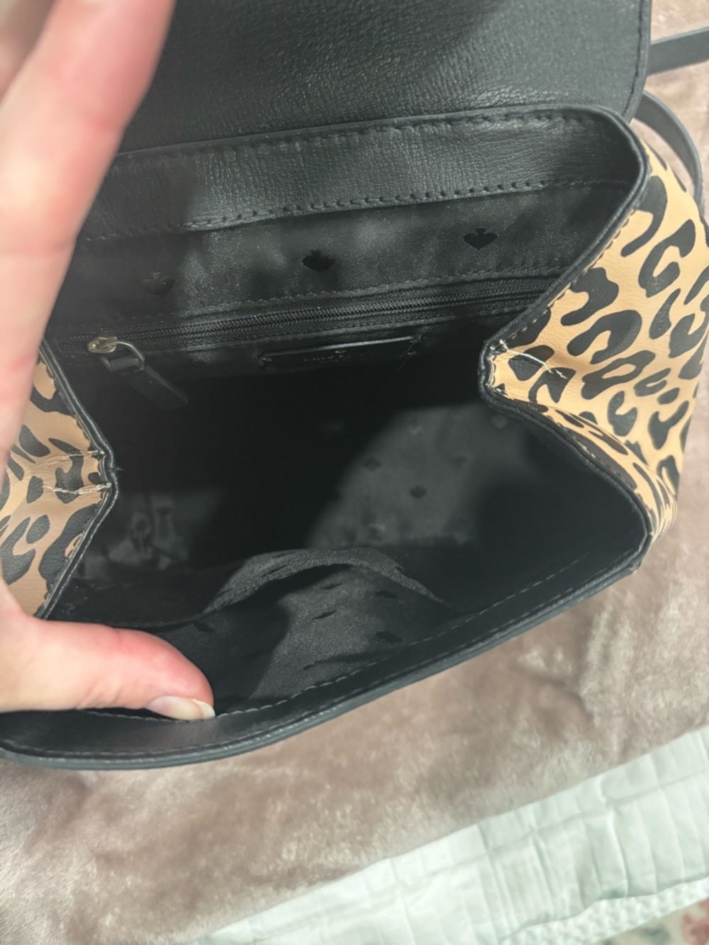 Kate Spade Leopard Print Backpack - Picture 3 of 5